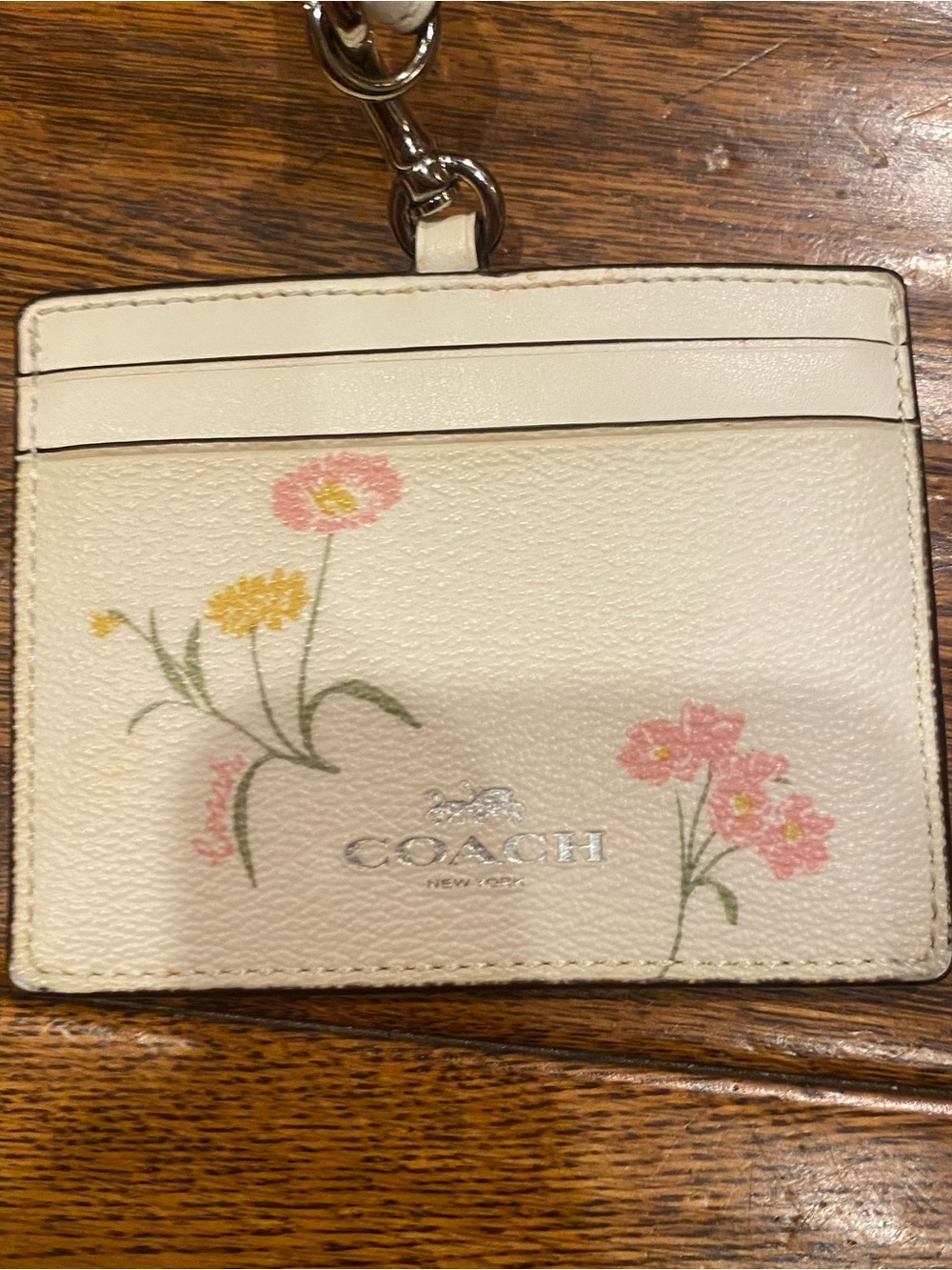 Coach floral lanyard with ID card holder - Picture 4 of 4